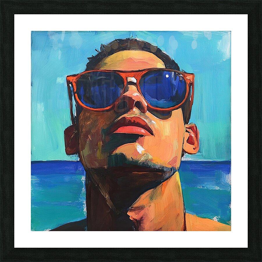 Azure Gaze Summer 9H3N2Z 57 Picture Frame print