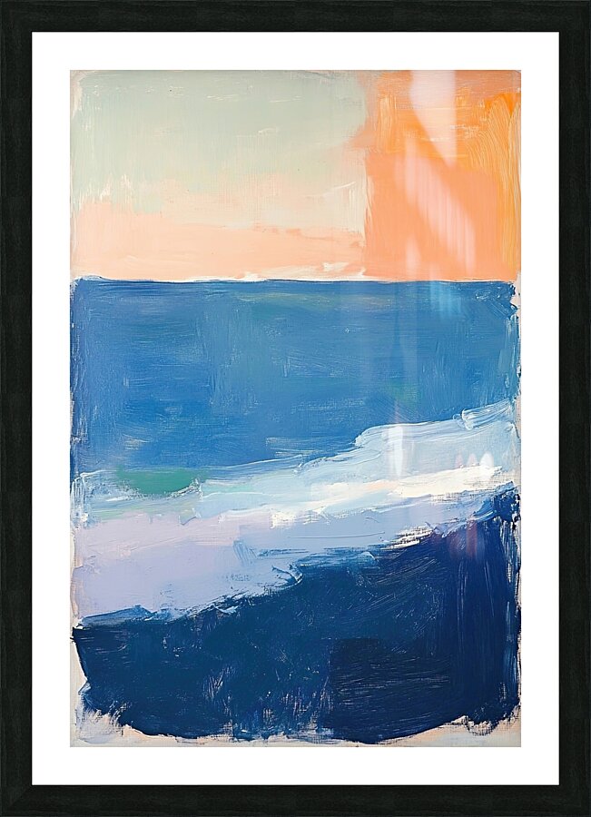 Azure Horizon Glow J9P4N2 55 Picture Frame print