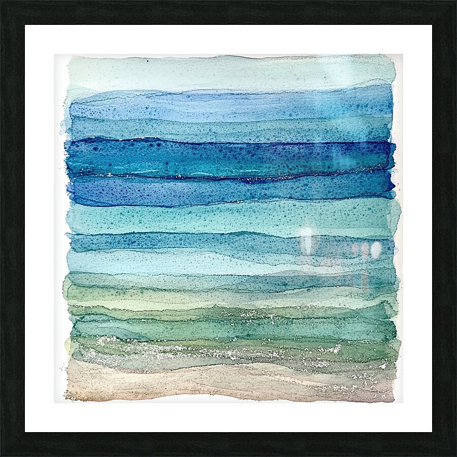 Azure Horizons Tranquil Depths 7P3H2N 45 Picture Frame print
