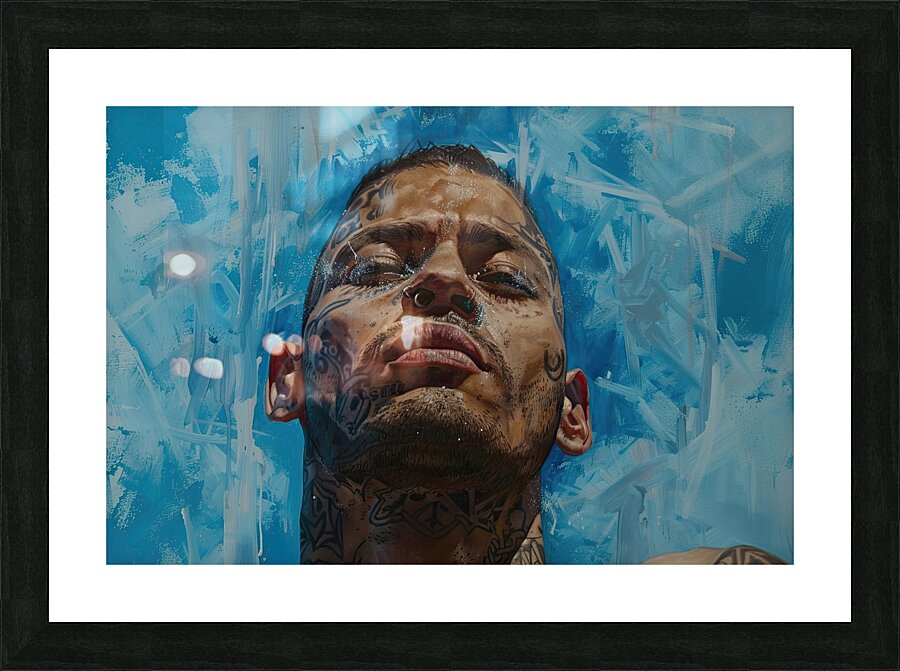 Azure Ink Reverie Y9N5D2 58 Picture Frame print