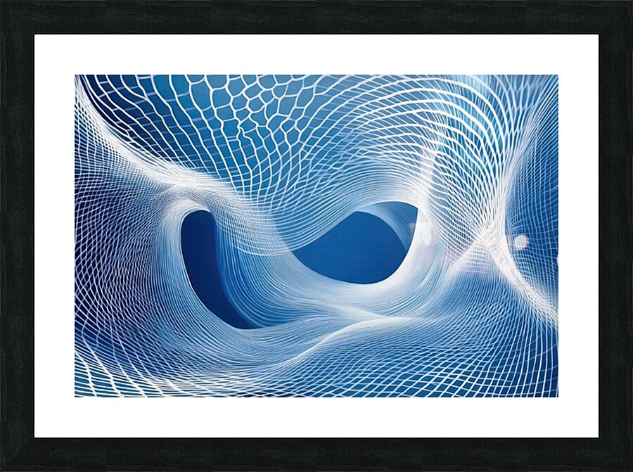 Azure Net Vortex H3N9P2 53 Picture Frame print