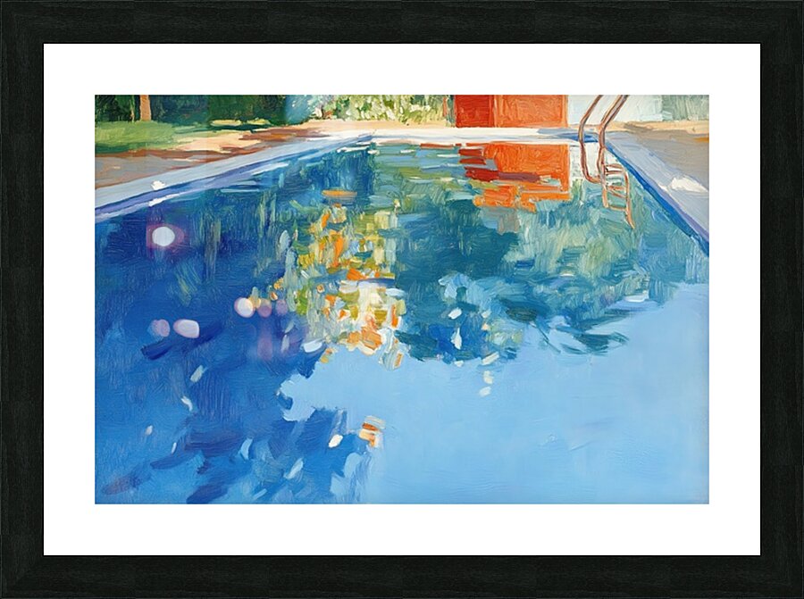 Azure Reflections Poolside 7H3N9P 58 Picture Frame print