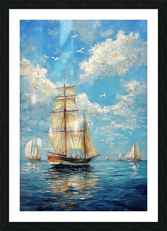 Azure Regatta Daybreak H2N9P2 50 Picture Frame print