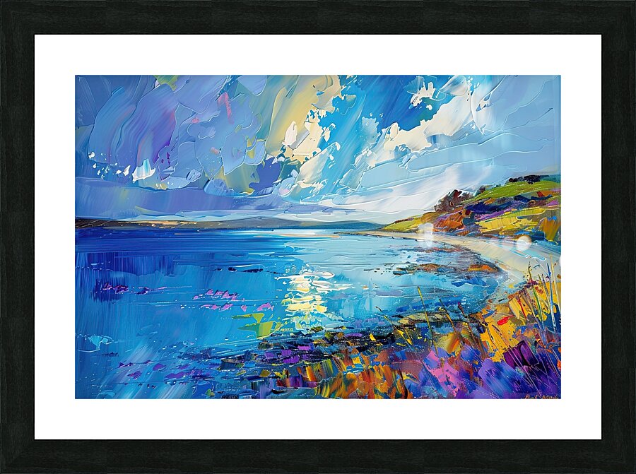 Azure Shoreline Radiance H9P4N2 55 Picture Frame print