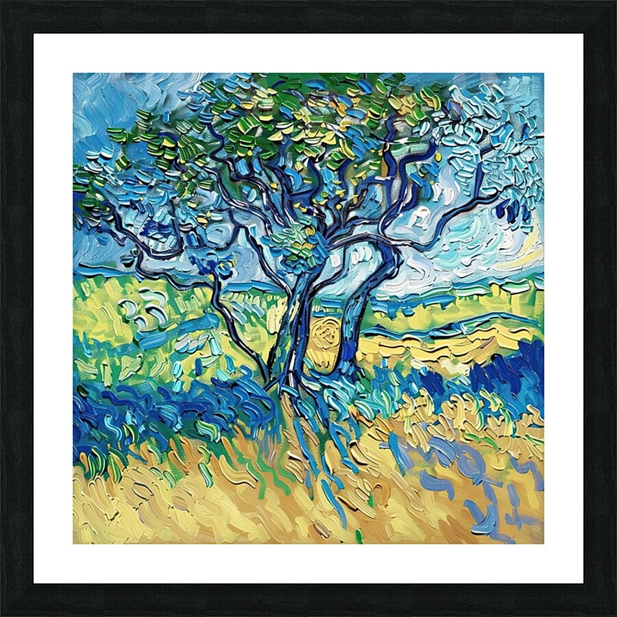 Azure Tree Reverie H2N9P2 57 Picture Frame print