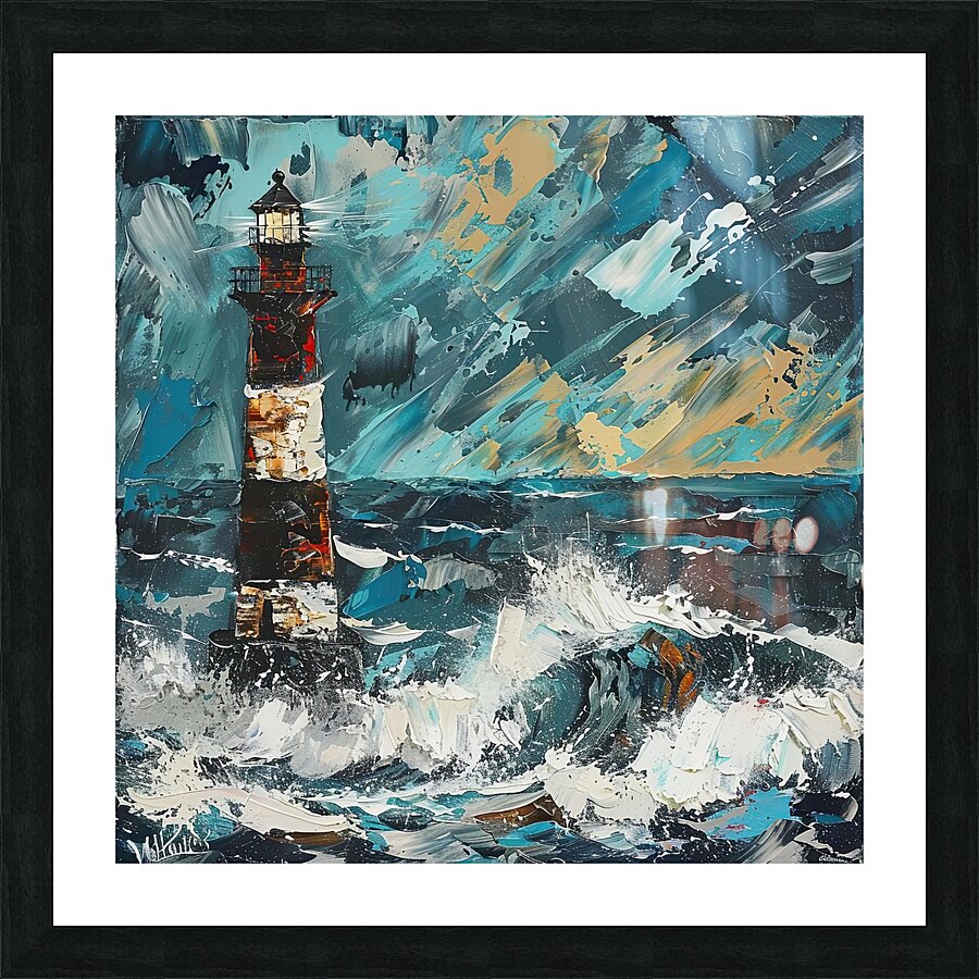 Beacon Amidst Tempest H9P4N2 65 Picture Frame print
