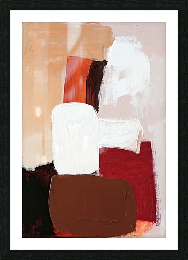 Beige Balance 98HNZJ 53 Picture Frame print