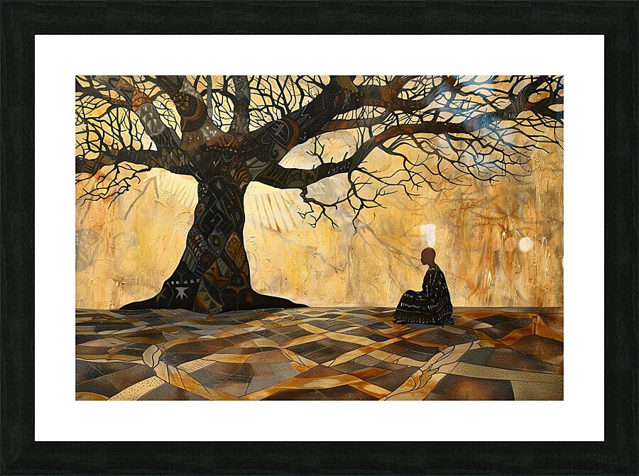 Beneath Golden Boughs H3N9P2 60 Picture Frame print