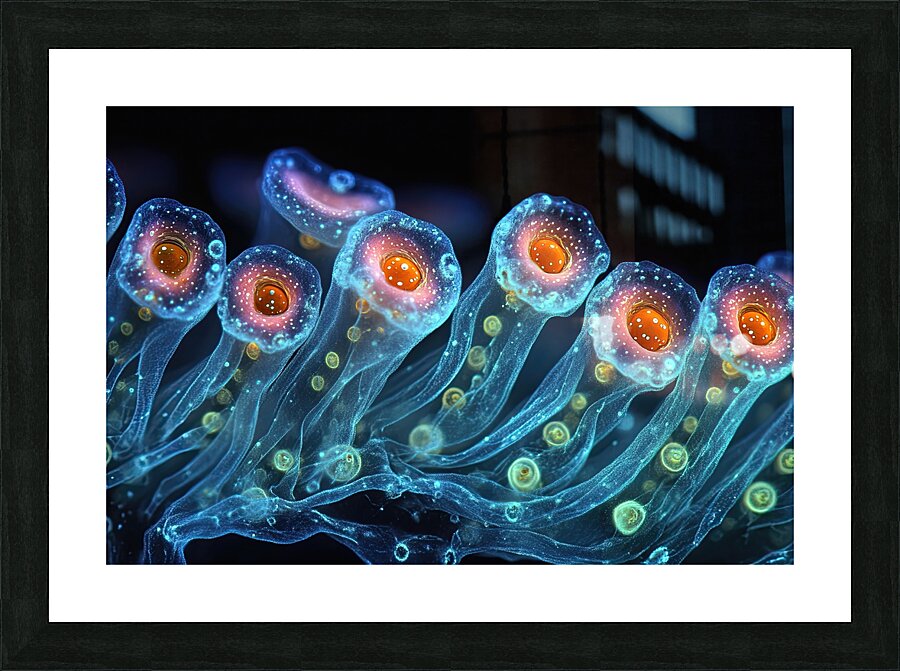 Bioluminescent Bloom 74HNPZ 47 Picture Frame print