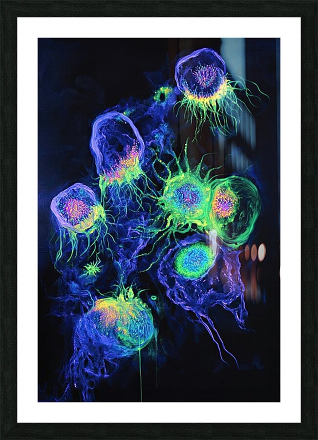 Bioluminescent Bloom 78HNP2 62   Copy Picture Frame print