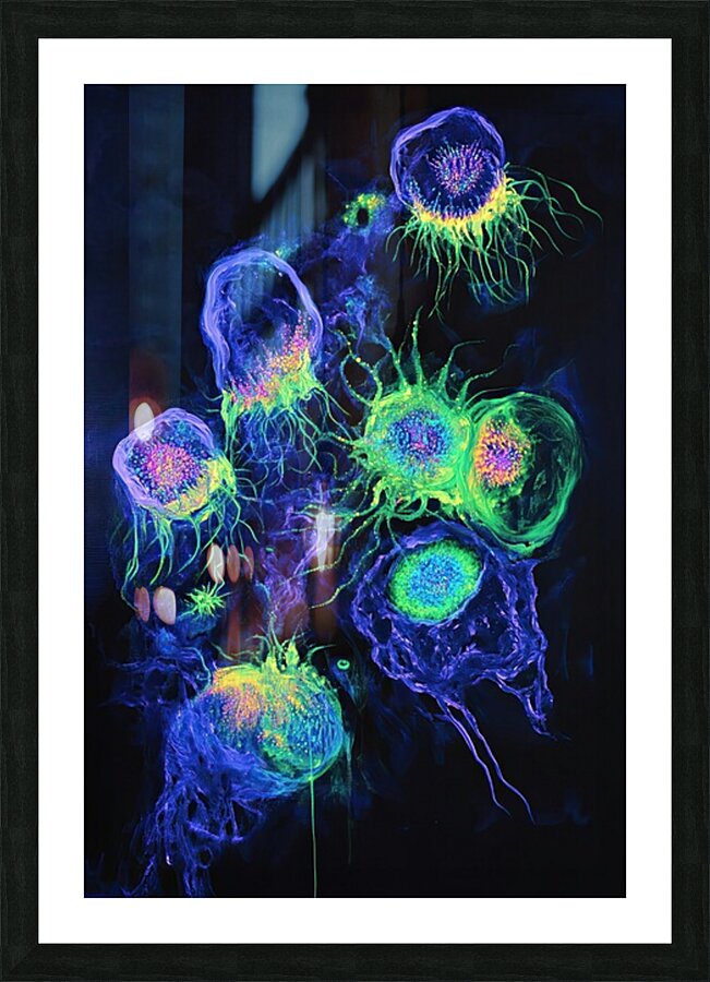 Bioluminescent Bloom 78HNP2 62 Picture Frame print