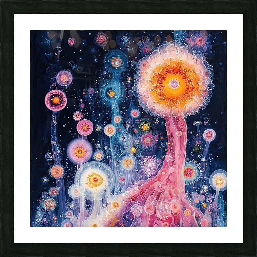 Bioluminescent Bloom Y59H7N 62 Picture Frame print