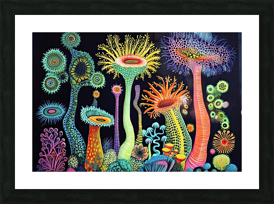 Bioluminescent Flora Y29H7N 55   Copy Picture Frame print