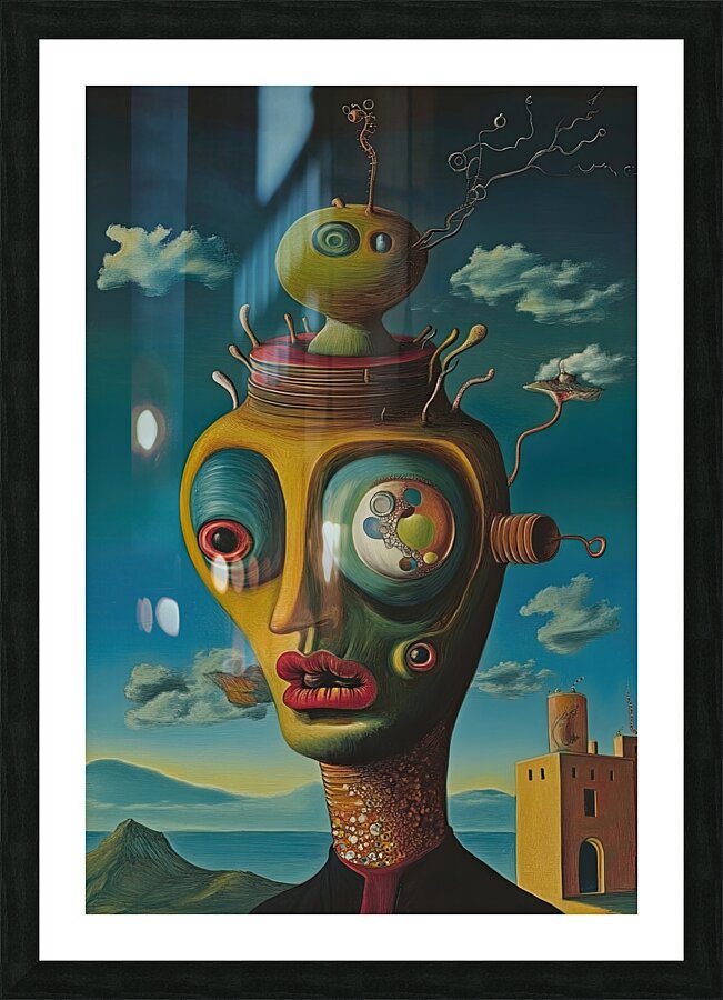 Biomechanical Being 9P3H2N 62 Picture Frame print