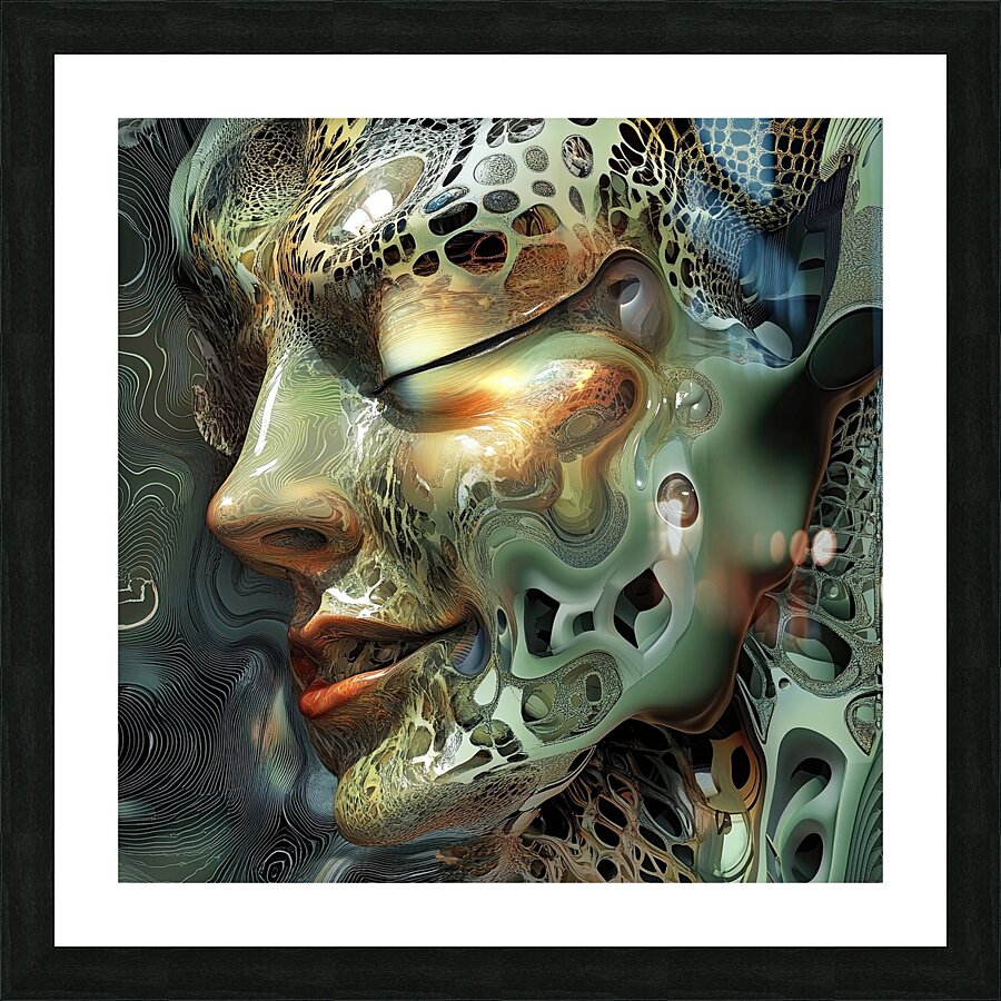 Biomorphic Reverie N92H7J 62 Picture Frame print