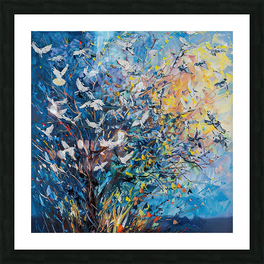 Birds Take Flight 7892AB 52 Picture Frame print