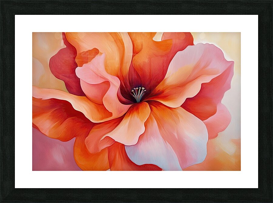 Blooming Coral Heart 2Y9P3H 53 Picture Frame print