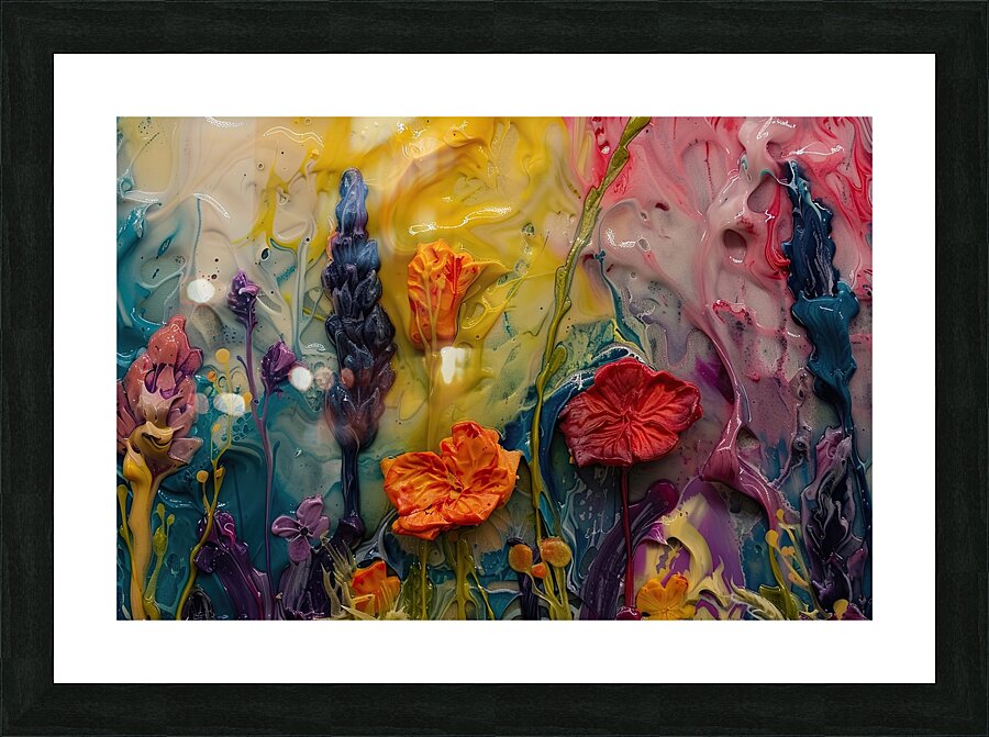 Blooming Chromatic Meadow J54H9N 57 Picture Frame print