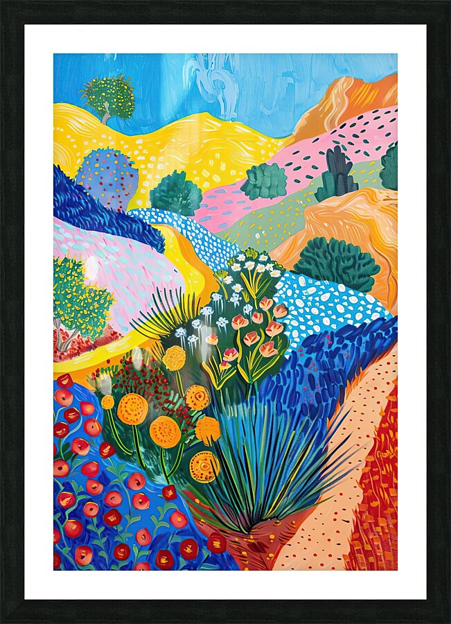 Blooming Desert Hills 7P3H2N 53 Picture Frame print