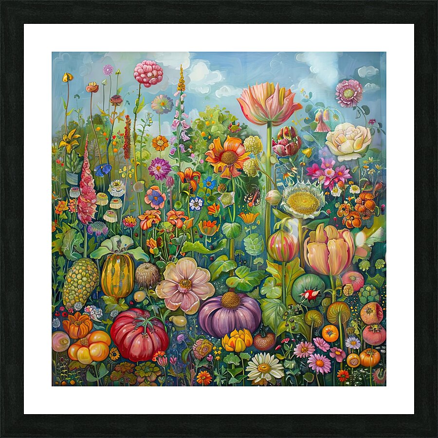 Blooming Garden Rhapsody H3N9B2 58 Picture Frame print