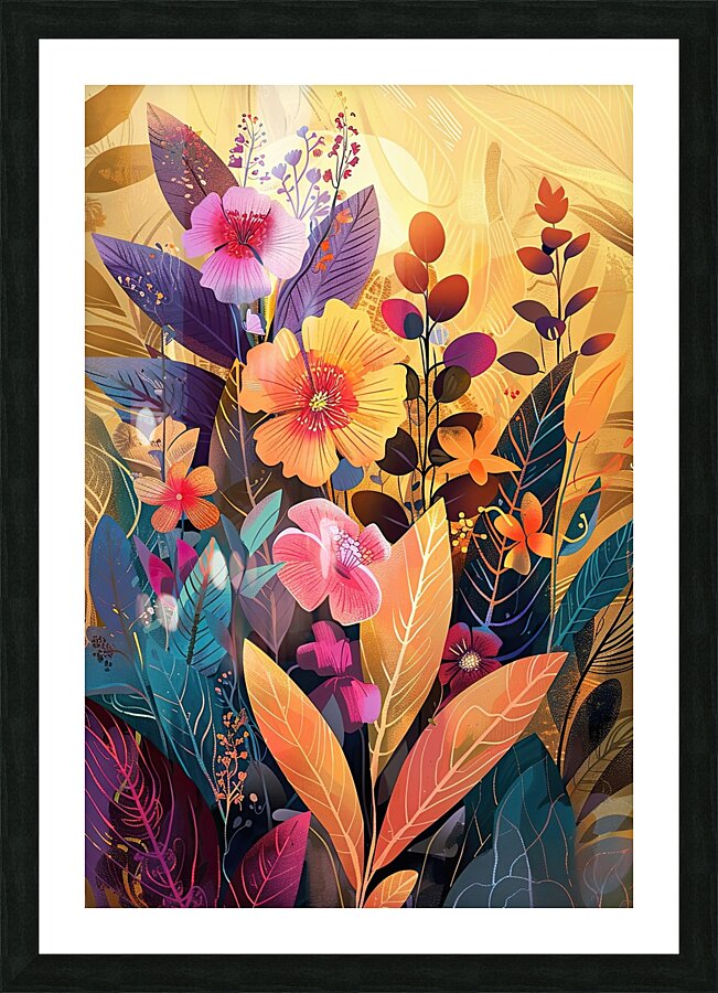 Blooming Garden Rhapsody H3N9P2 53 Picture Frame print