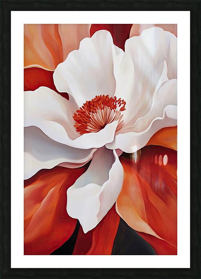 Blooming Heart Coral 78HNP 57 Picture Frame print