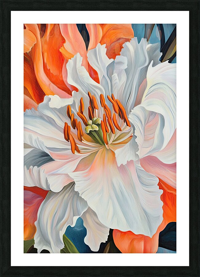 Blooming Heart Of Coral 2H9N3Z 64 Picture Frame print