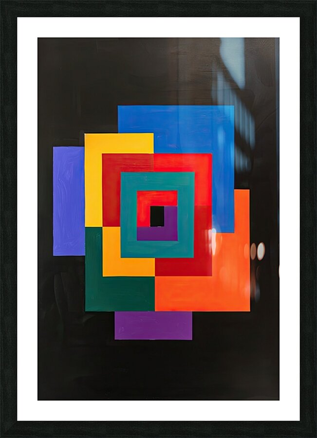 Chromatic Convergence H2N9P2 61 Picture Frame print