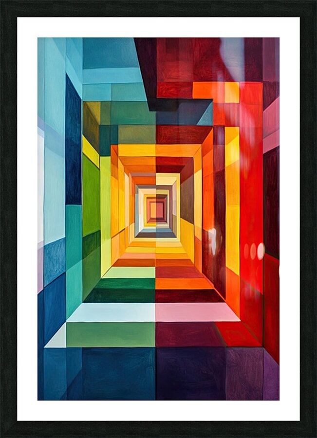 Chromatic Convergence H2N9P4 65 Picture Frame print