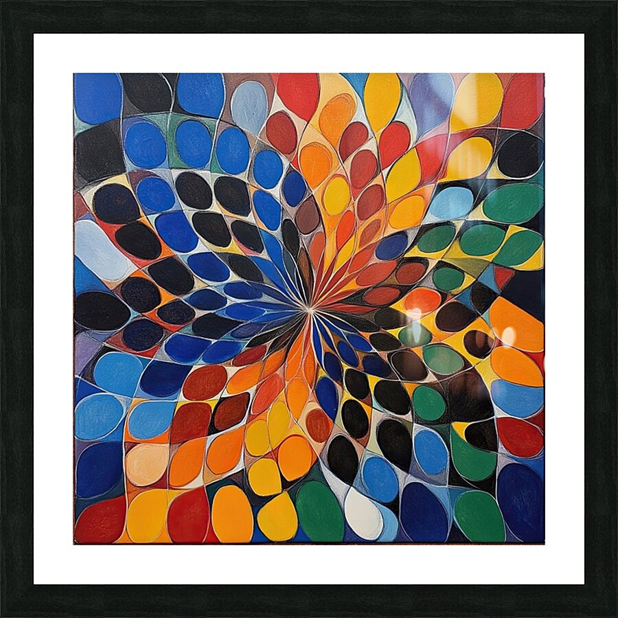 Chromatic Convergence H3N9B2 48 Picture Frame print