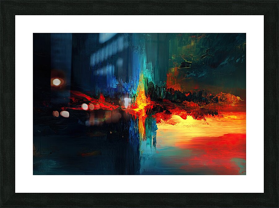 Chromatic Convergence Y59H2N 62 Picture Frame print