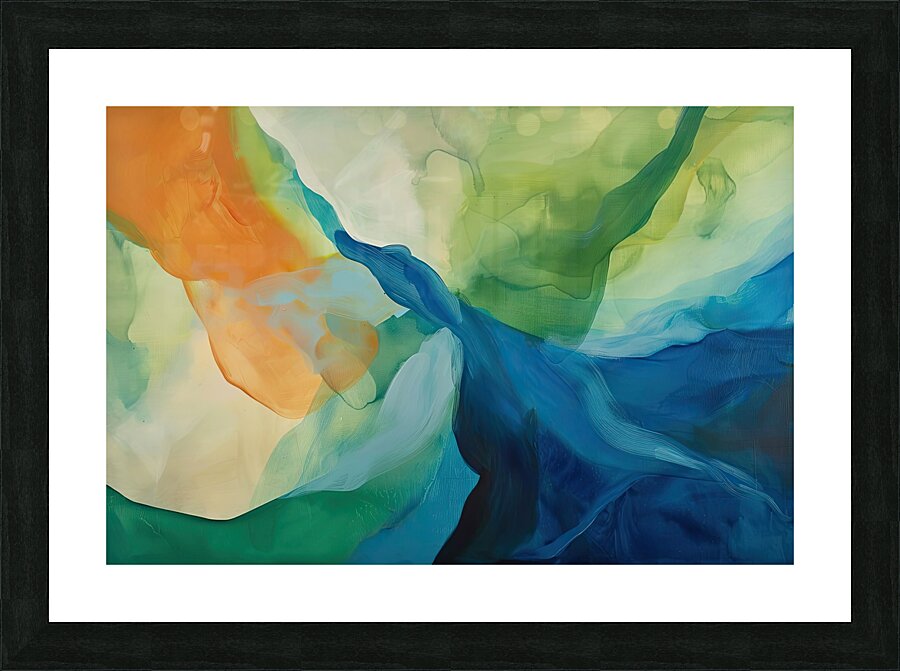 Chromatic Convergence Y59H2N 55 Picture Frame print