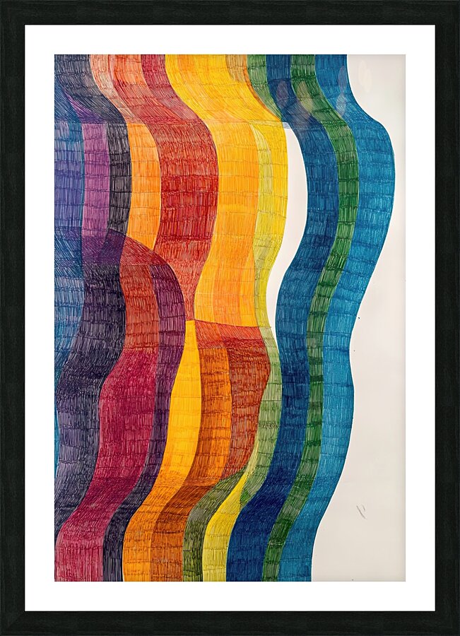 Chromatic Currents 29H7N3 65 Picture Frame print