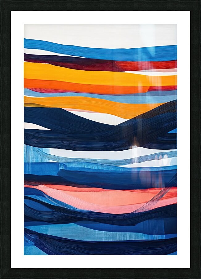 Chromatic Currents 2P9H3N 58 Picture Frame print