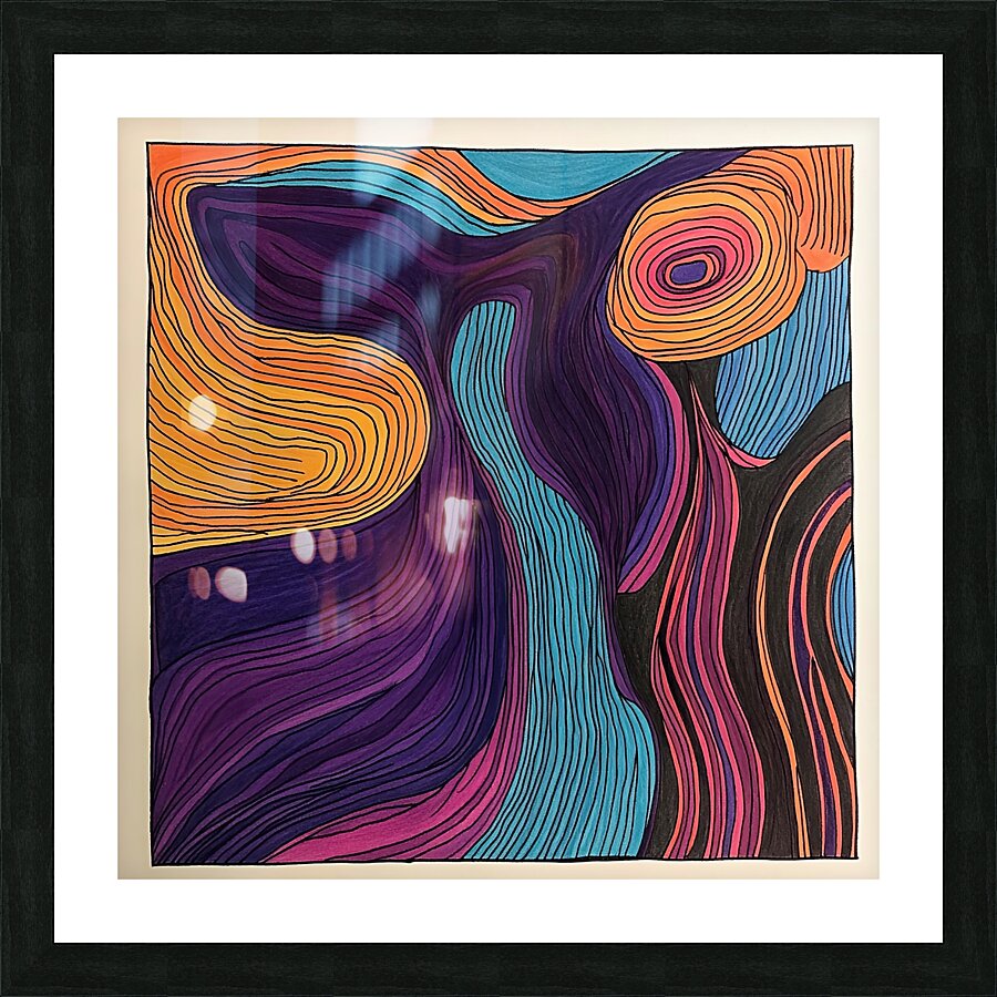 Chromatic Currents 79HBC2 48 Picture Frame print