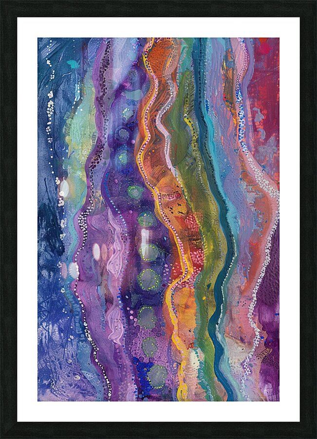 Chromatic Currents 7H3N2Z 55 Picture Frame print