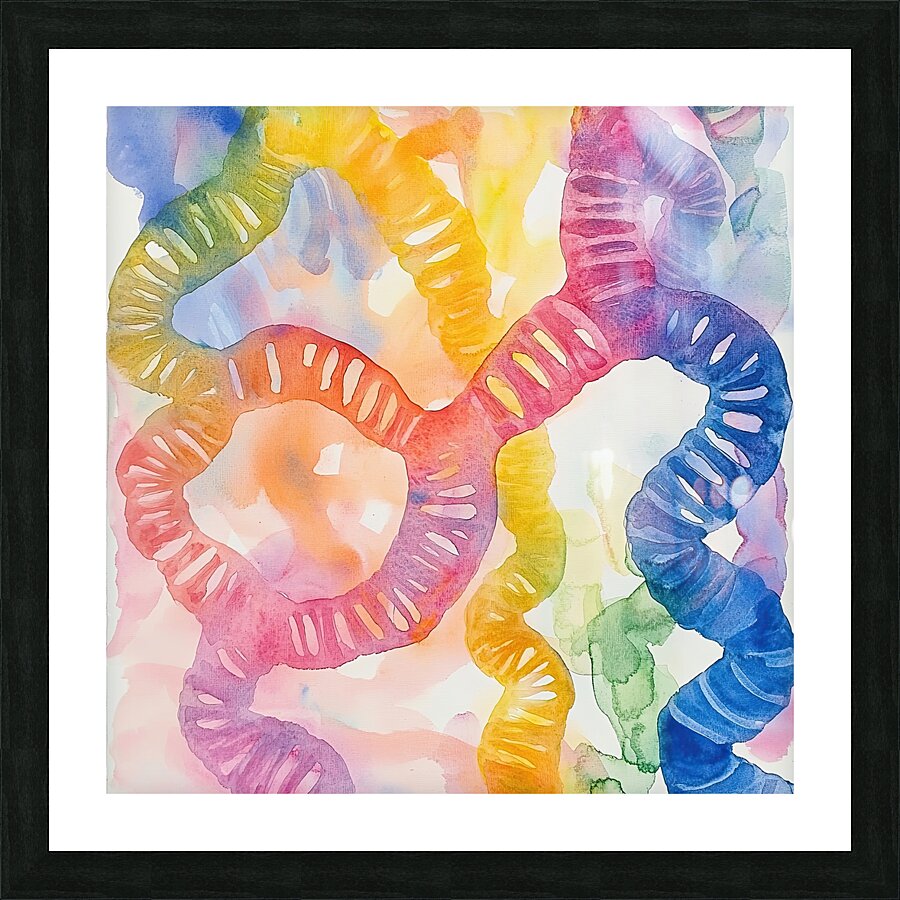 Chromatic Currents AB529H 49 Picture Frame print