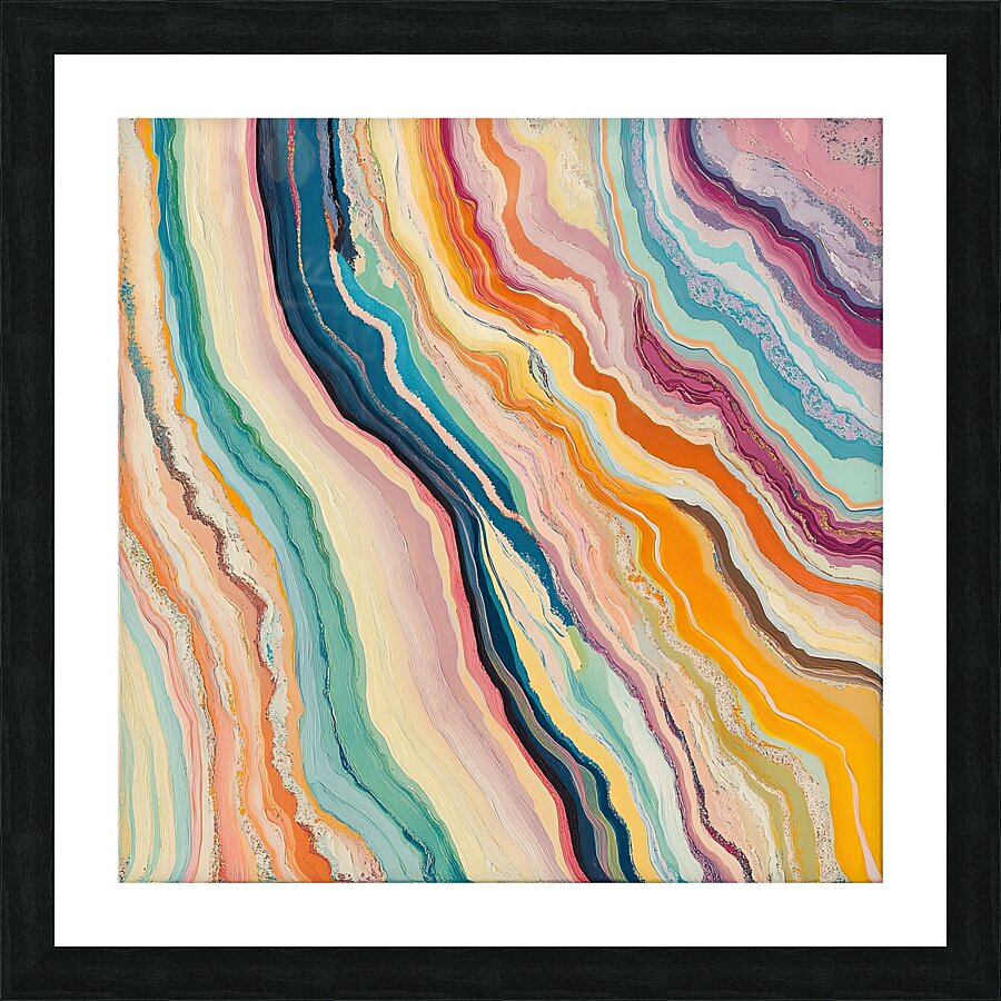 Chromatic Currents H39N2J 57 Picture Frame print