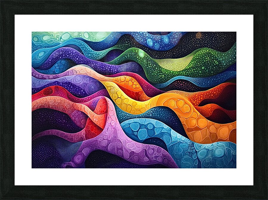 Chromatic Currents H3N9B2 60 Picture Frame print