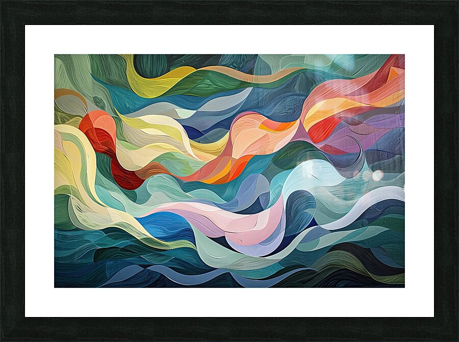 Chromatic Currents H3N9P2 60 Picture Frame print