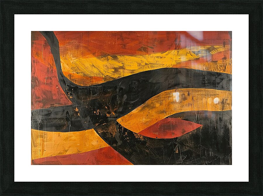 Chromatic Currents Y592H3 55 Picture Frame print