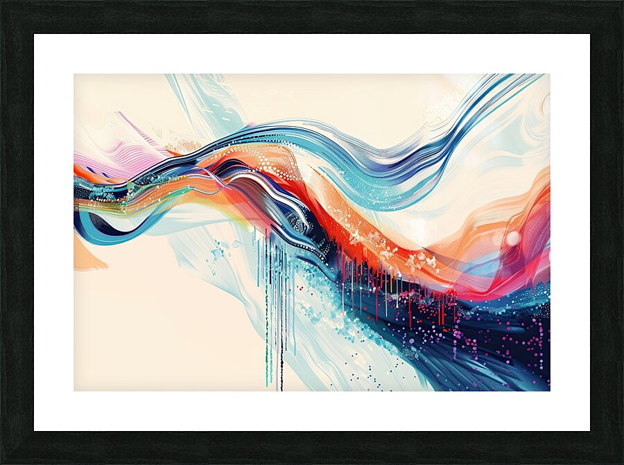 Chromatic Currents Y59H7 57 Picture Frame print