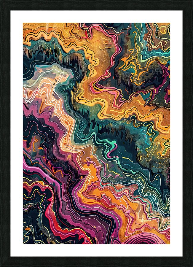 Chromatic Currents ZX987N 60 Picture Frame print