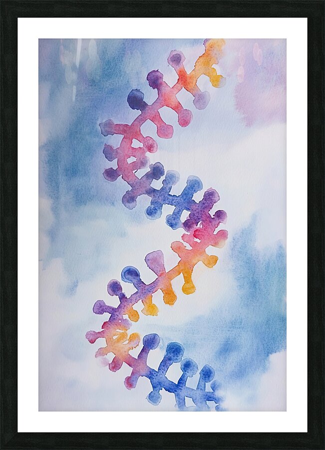 Chromatic Dance 7P3H2N 47 Picture Frame print