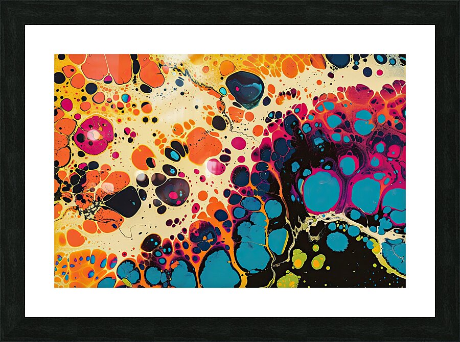 Chromatic Dance H39N2J 55 Picture Frame print