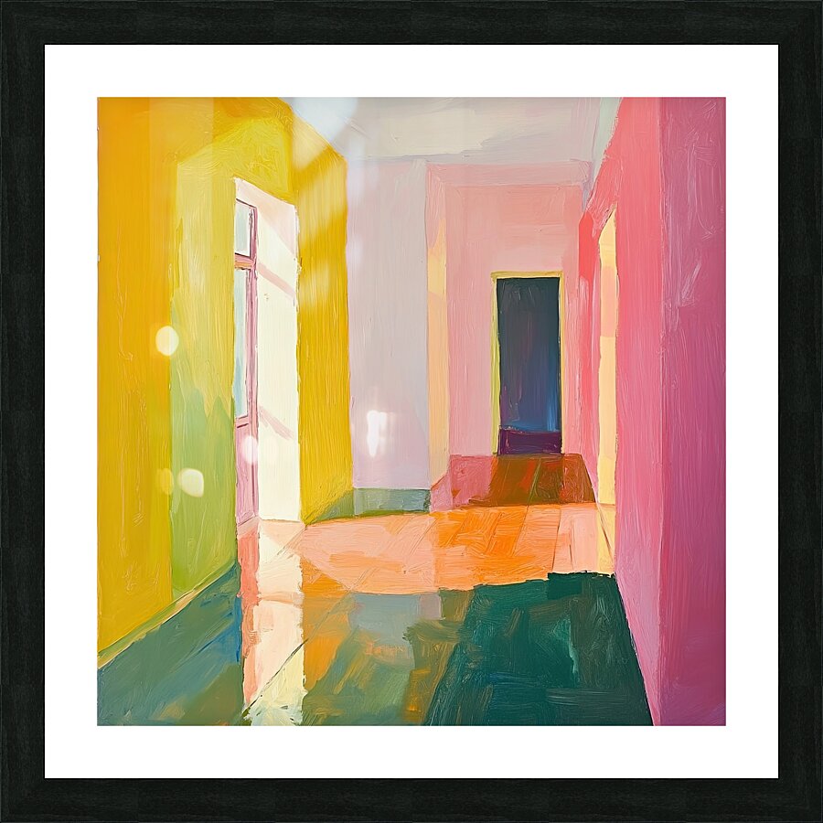 Chromatic Hallway NV93H2 55 Picture Frame print