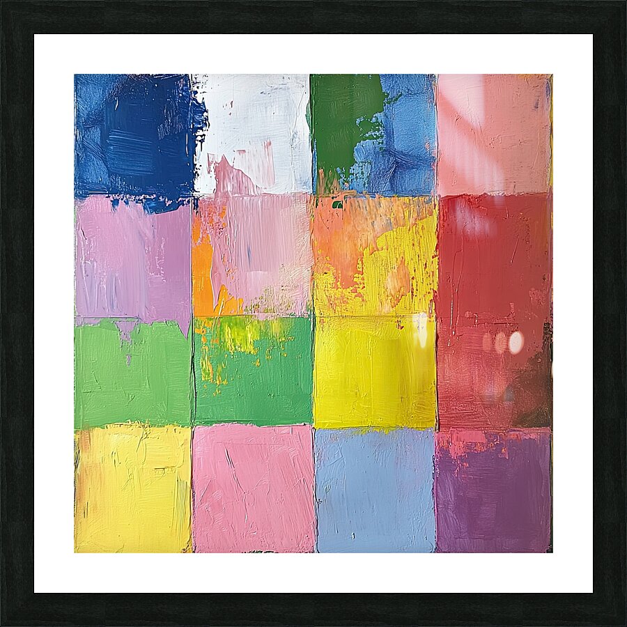 Chromatic Harmony Grid 92HJ5D 58 Picture Frame print