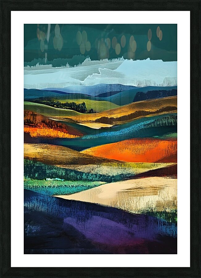 Chromatic Hills 794DN2 55 Picture Frame print