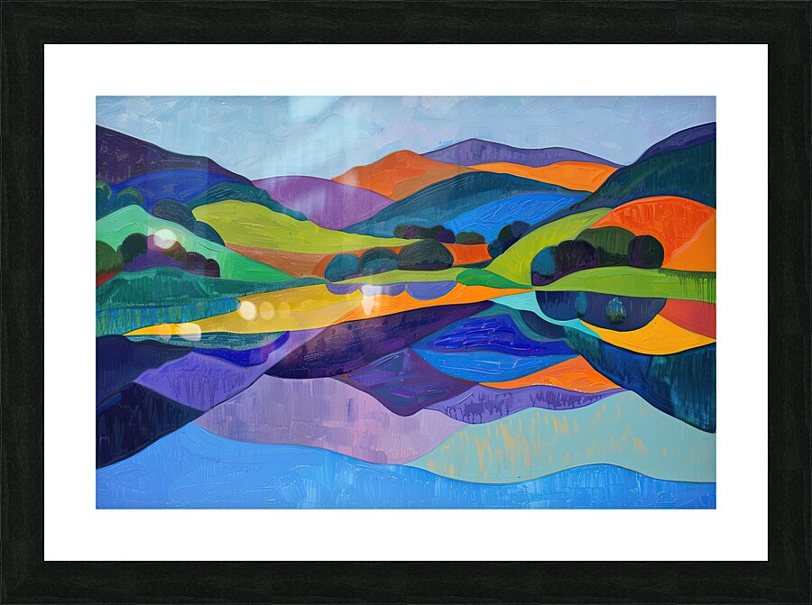 Chromatic Hills 7924B 45 Picture Frame print