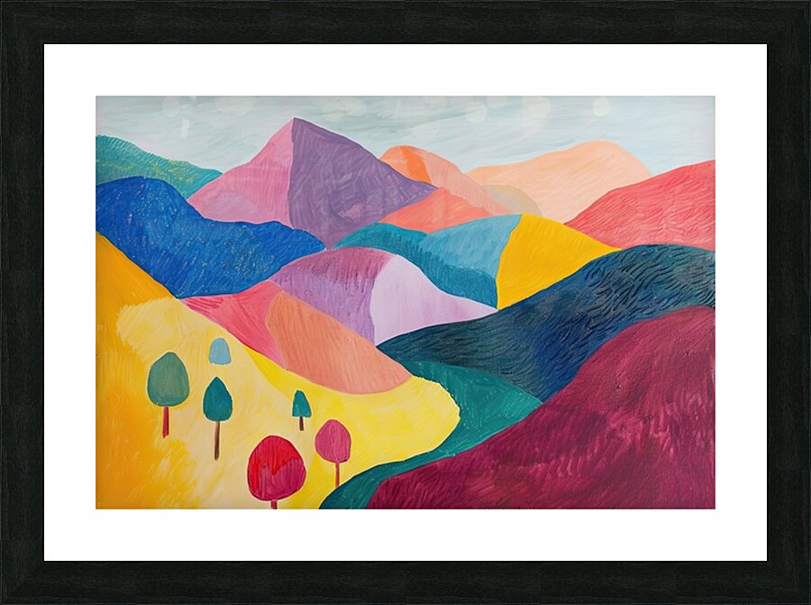 Chromatic Hills 7P49B2 45 Picture Frame print